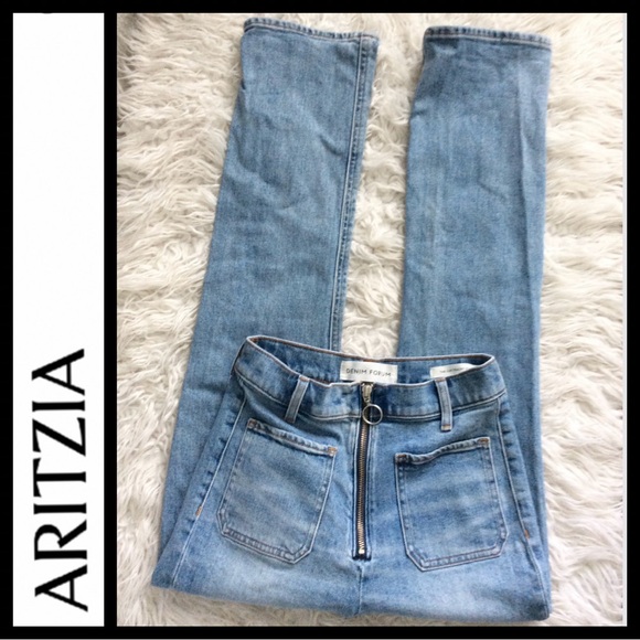 Aritzia Denim Forum The Just Peachy Straight Jeans - Picture 6 of 11
